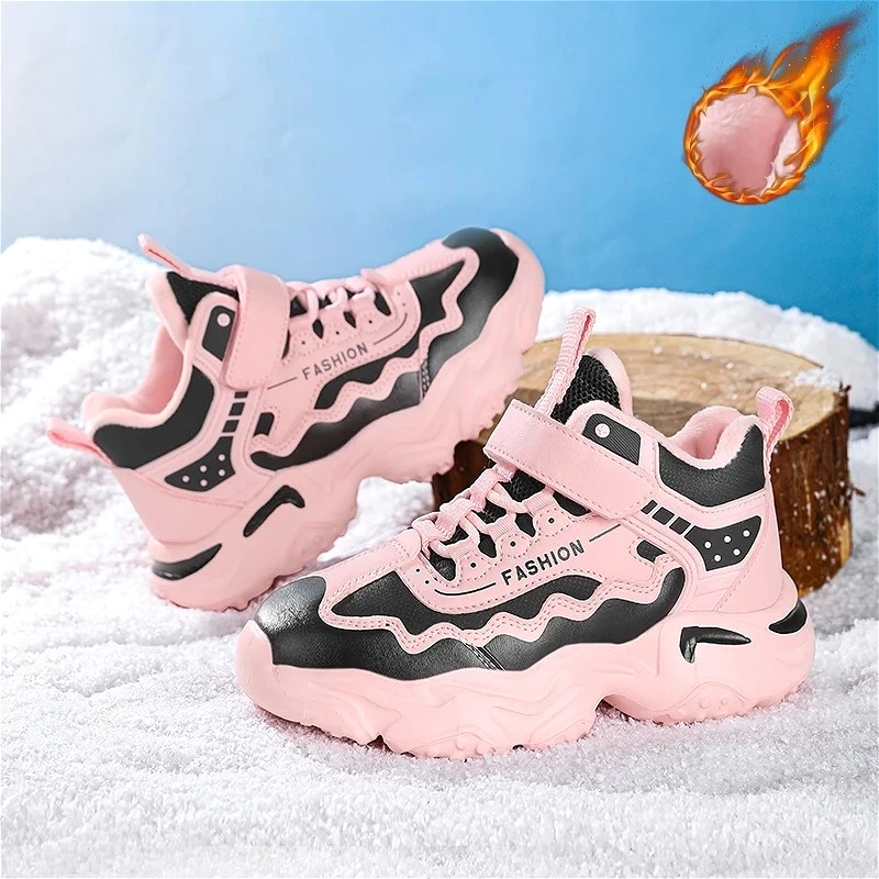 Winter Girls Plush Warm Fashion Sports Shoes Wave Pattern Design Childrens Boy Sneakers Soft Non-Slip Luxury Girls Causal Shoes
Winter Girls Plush Warm Fashion Sports Shoes Wave Pattern Design Childrens Boy Sneakers Soft Non-Slip Luxury Girls Causal Shoes