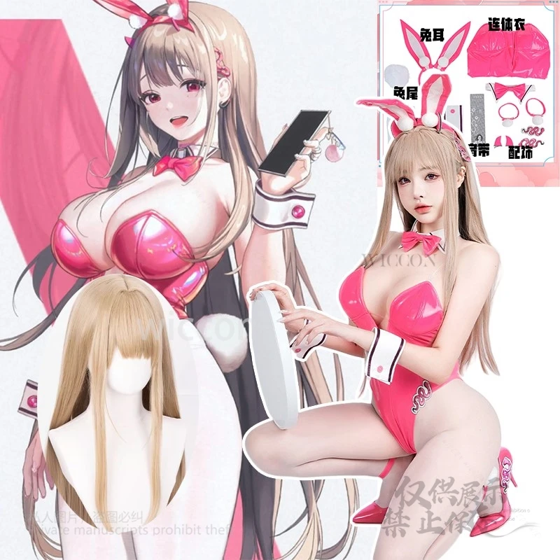 Anime Game NIKKE Cute The Goddess Of Victory Alice Bunny Girl Cosplay Costume Sexy Jumpsuits Wigs Women Charming Party Halloween
Anime Game NIKKE Cute The Goddess Of Victory Alice Bunny Girl Cosplay Costume Sexy Jumpsuits Wigs Women Charming Party Halloween