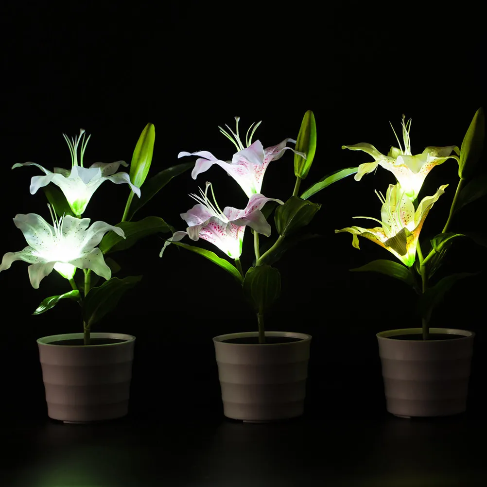 Artificial Lily Flower Lamp Solar Powered Led Decorative Light For Garden Lawn Wedding Party Christmas Landscape Lighting
Artificial Lily Flower Lamp Solar Powered Led Decorative Light For Garden Lawn Wedding Party Christmas Landscape Lighting