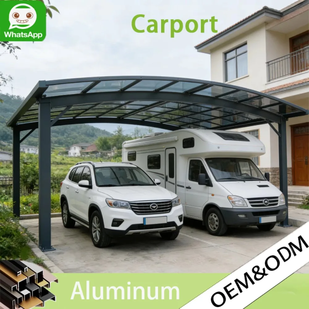 Modern Outdoor 2 Car Carport, Spacious Aluminum Structure, Waterproof Arched Roof Full Protection For Vehicles
Modern Outdoor 2 Car Carport, Spacious Aluminum Structure, Waterproof Arched Roof Full Protection For Vehicles