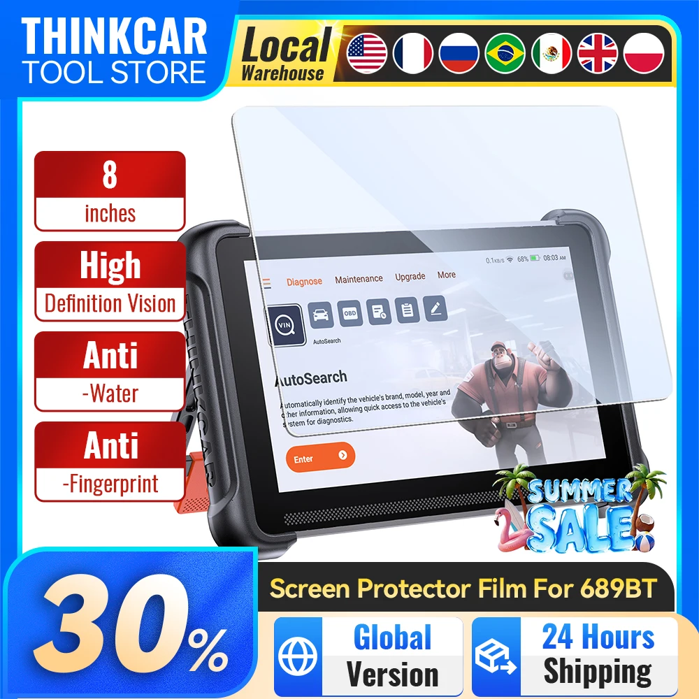 Tempered Glass Screen Protector Film For Mucar 892BT Thinkcar 689BT MUCAR VO8 8inch Car Diagnostic Tool Auto Scanner
Tempered Glass Screen Protector Film For Mucar 892BT Thinkcar 689BT MUCAR VO8 8inch Car Diagnostic Tool Auto Scanner