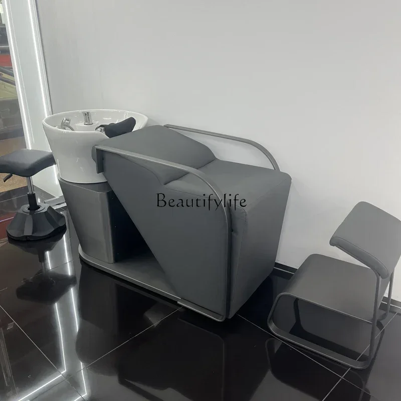 High-End Barber Shop Shampoo Chair Flushing Massage Lying Half Cosmetology Shop for Hair Salon
High-End Barber Shop Shampoo Chair Flushing Massage Lying Half Cosmetology Shop for Hair Salon
