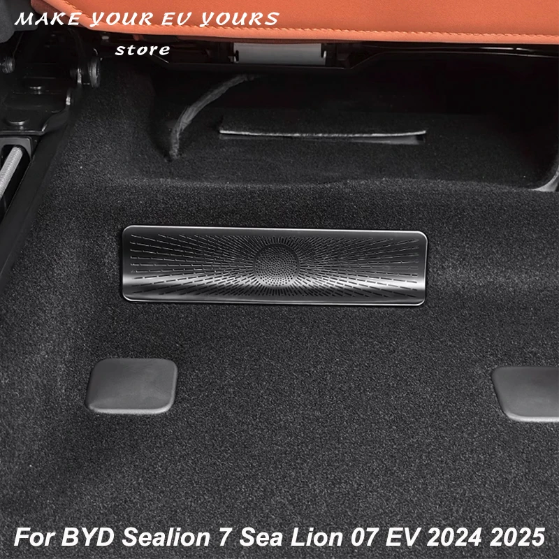 For BYD Sealion 7 Sea Lion 07 EV 2024 2025 Under Seat Air Outlet Stainless Steel Protective Cover Accessories
For BYD Sealion 7 Sea Lion 07 EV 2024 2025 Under Seat Air Outlet Stainless Steel Protective Cover Accessories
