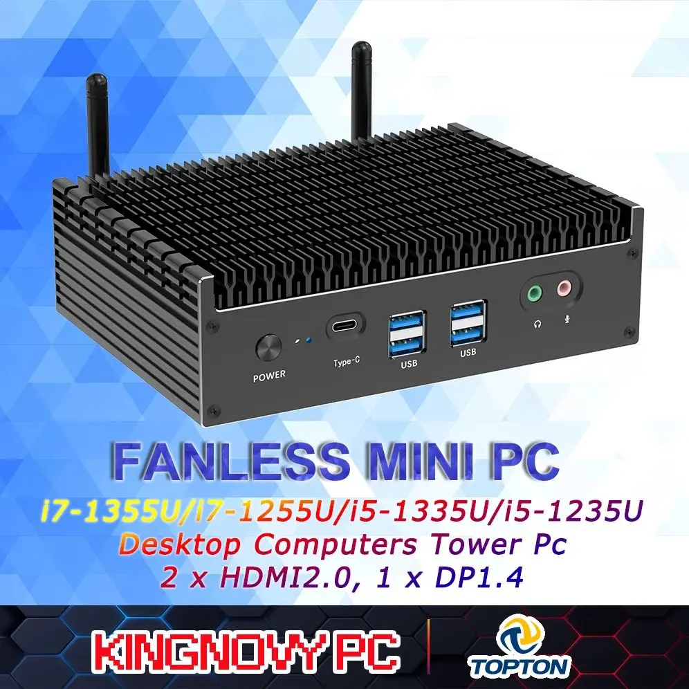 Крутой безвентиляторный мини-ПК 13-го поколения Intel i7 1355U i5 1335U Windows 11 PCIE4.0 Dual 2.5G LAN Tunderbolt 4 Игровой мини-компьютер WiFi6
Крутой безвентиляторный мини-ПК 13-го поколения Intel i7 1355U i5 1335U Windows 11 PCIE4.0 Dual 2.5G LAN Tunderbolt 4 Игровой мини-компьютер WiFi6