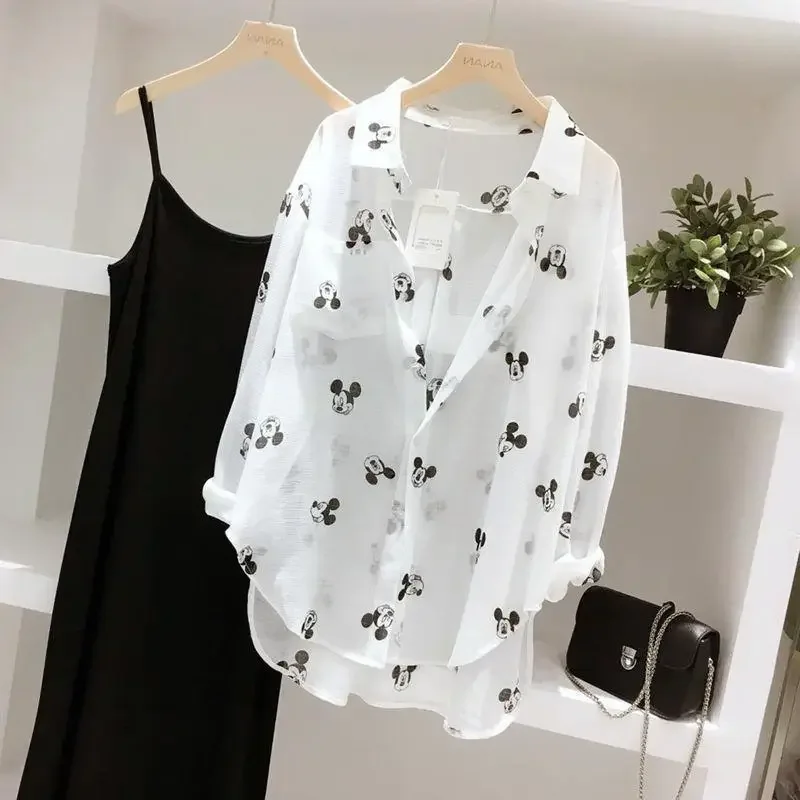 Sunscreen Cardigan Long Shirt Blouse Women 2021 Autumn Casual Loose Blusas Long Sleeve Chiffon Top Blusas Mujer De Moda Verano
Sunscreen Cardigan Long Shirt Blouse Women 2021 Autumn Casual Loose Blusas Long Sleeve Chiffon Top Blusas Mujer De Moda Verano