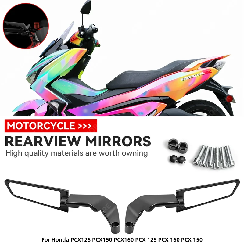 For Honda PCX125 PCX150 PCX160 PCX 125 PCX 160 PCX 150 Motorcycle Mirrors Stealth Winglets Mirror Kit Rotate Adjustable
For Honda PCX125 PCX150 PCX160 PCX 125 PCX 160 PCX 150 Motorcycle Mirrors Stealth Winglets Mirror Kit Rotate Adjustable
