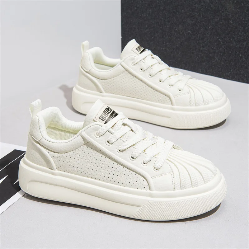 Men's Leather Thick Sided Running Shoes 2026 Breathable Anti-Slip Sports And Leisure Footwear with Thick Sole
Men's Leather Thick Sided Running Shoes 2026 Breathable Anti-Slip Sports And Leisure Footwear with Thick Sole