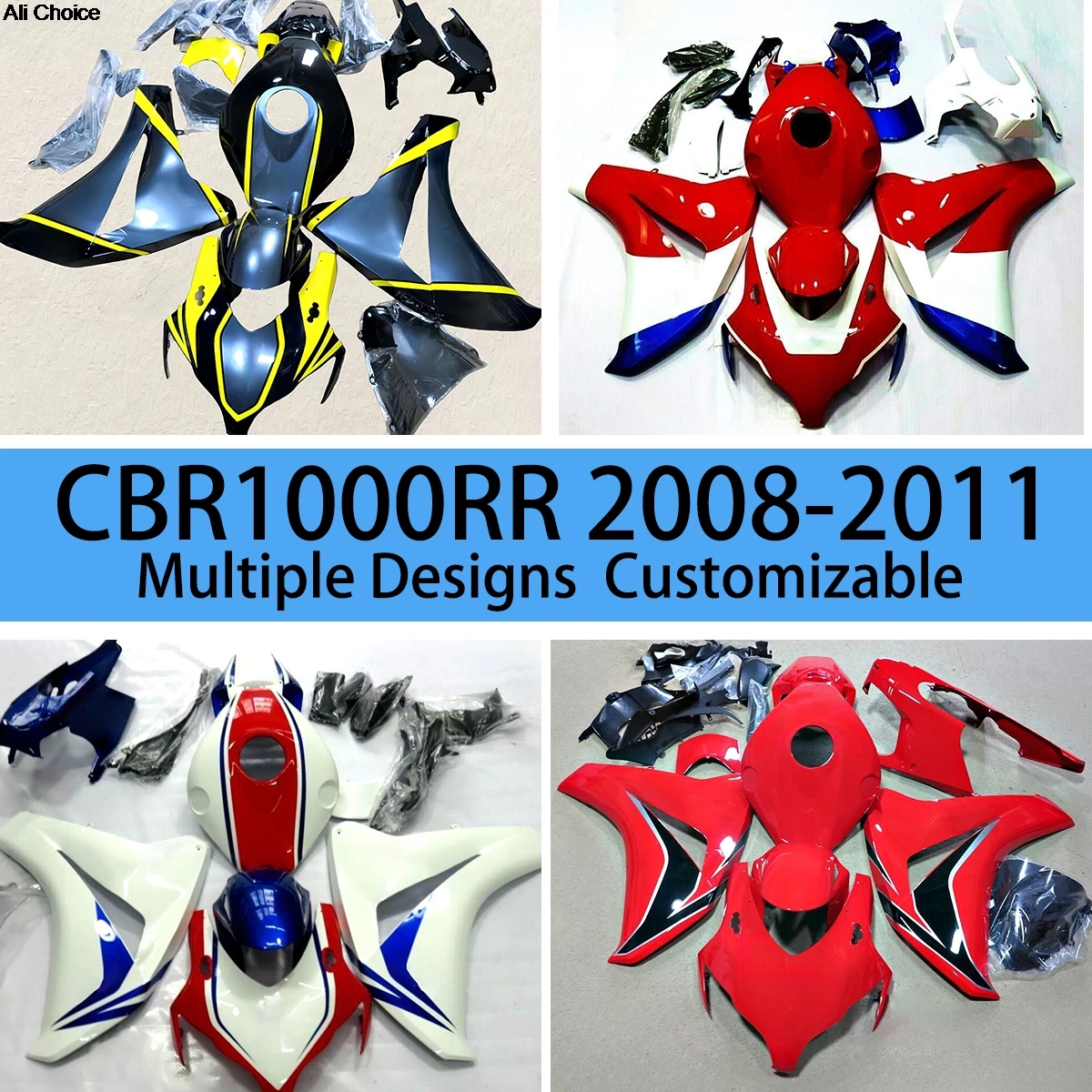 New Custom Fairing Kit CBR1000RR 2008 2009 2010 2011 Motorcycle Bodywork Full Fairings for HONDA CBR 1000RR
New Custom Fairing Kit CBR1000RR 2008 2009 2010 2011 Motorcycle Bodywork Full Fairings for HONDA CBR 1000RR