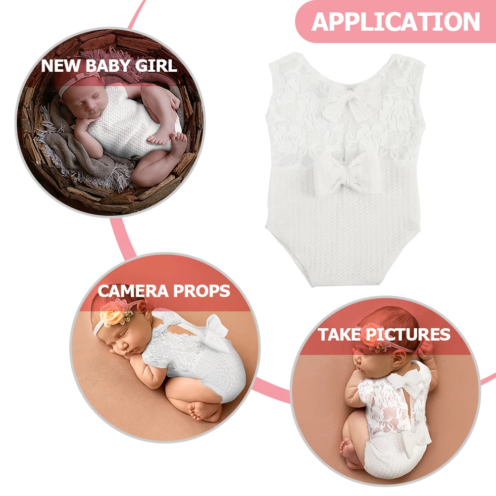 Newborn Photography Clothing Girls Photo Props Baby Lace Romper Outfits Shoot Wear Bow Design Breathable Newborn Girl Photoshoot
Newborn Photography Clothing Girls Photo Props Baby Lace Romper Outfits Shoot Wear Bow Design Breathable Newborn Girl Photoshoot