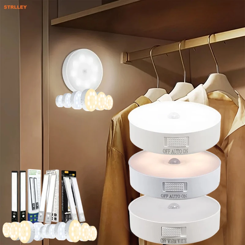 STRLLEY Motion Sensor Night Lights in Warm White/Cold White - Adjustable Brightness, Automatic on/Off, Ideal for Bedside, Stairs
STRLLEY Motion Sensor Night Lights in Warm White/Cold White - Adjustable Brightness, Automatic on/Off, Ideal for Bedside, Stairs