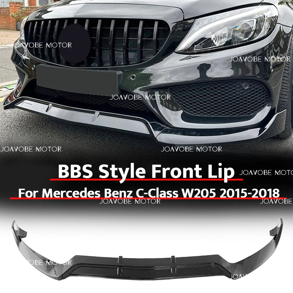 Glossy Black 3-Piece BBS Style Front Bumper Lip Spoiler For Mercedes Benz C-Class W205 2015-2018
Glossy Black 3-Piece BBS Style Front Bumper Lip Spoiler For Mercedes Benz C-Class W205 2015-2018