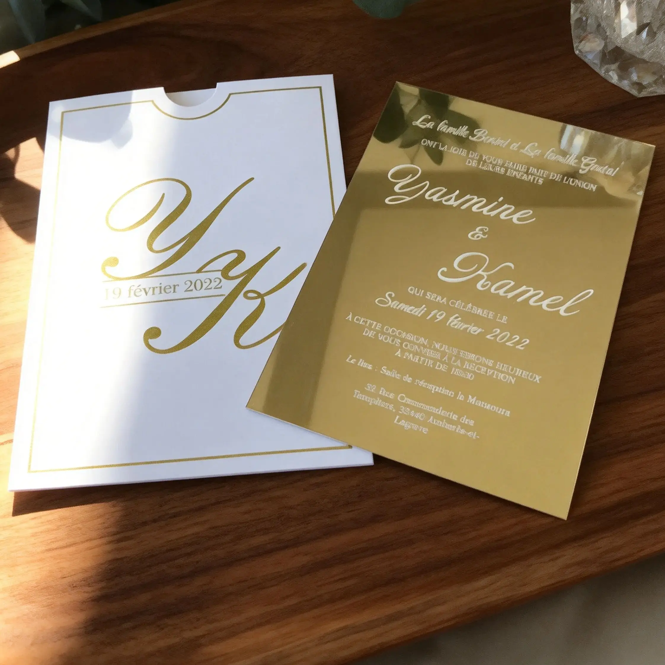 10pcs Mirror Gold Acrylic Wedding Invitations with Elegant Pocket Envelopes,Custom Quinceañera Invites,Personalized Party Invite
10pcs Mirror Gold Acrylic Wedding Invitations with Elegant Pocket Envelopes,Custom Quinceañera Invites,Personalized Party Invite