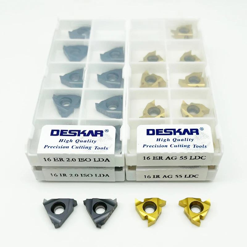 Threading Blade 16ER 16IR AG55 AG60 1.0ISO 1.25ISO 1.5ISO 1.75ISO 2.0ISO 2.5ISO 3.0ISO 3.5ISO Carbide Insert CNC thread tool
Threading Blade 16ER 16IR AG55 AG60 1.0ISO 1.25ISO 1.5ISO 1.75ISO 2.0ISO 2.5ISO 3.0ISO 3.5ISO Carbide Insert CNC thread tool