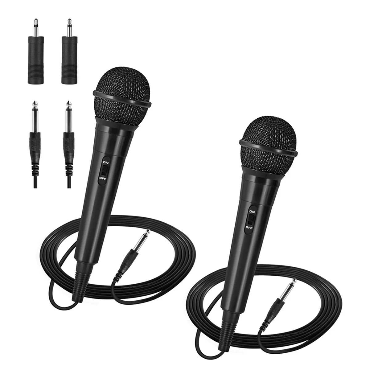 B03B-Handheld Wired Microphone,Cardioid Dynamic Vocal Mic with Mic Adaptors,for Karaoke Vocal Music Performance
B03B-Handheld Wired Microphone,Cardioid Dynamic Vocal Mic with Mic Adaptors,for Karaoke Vocal Music Performance
