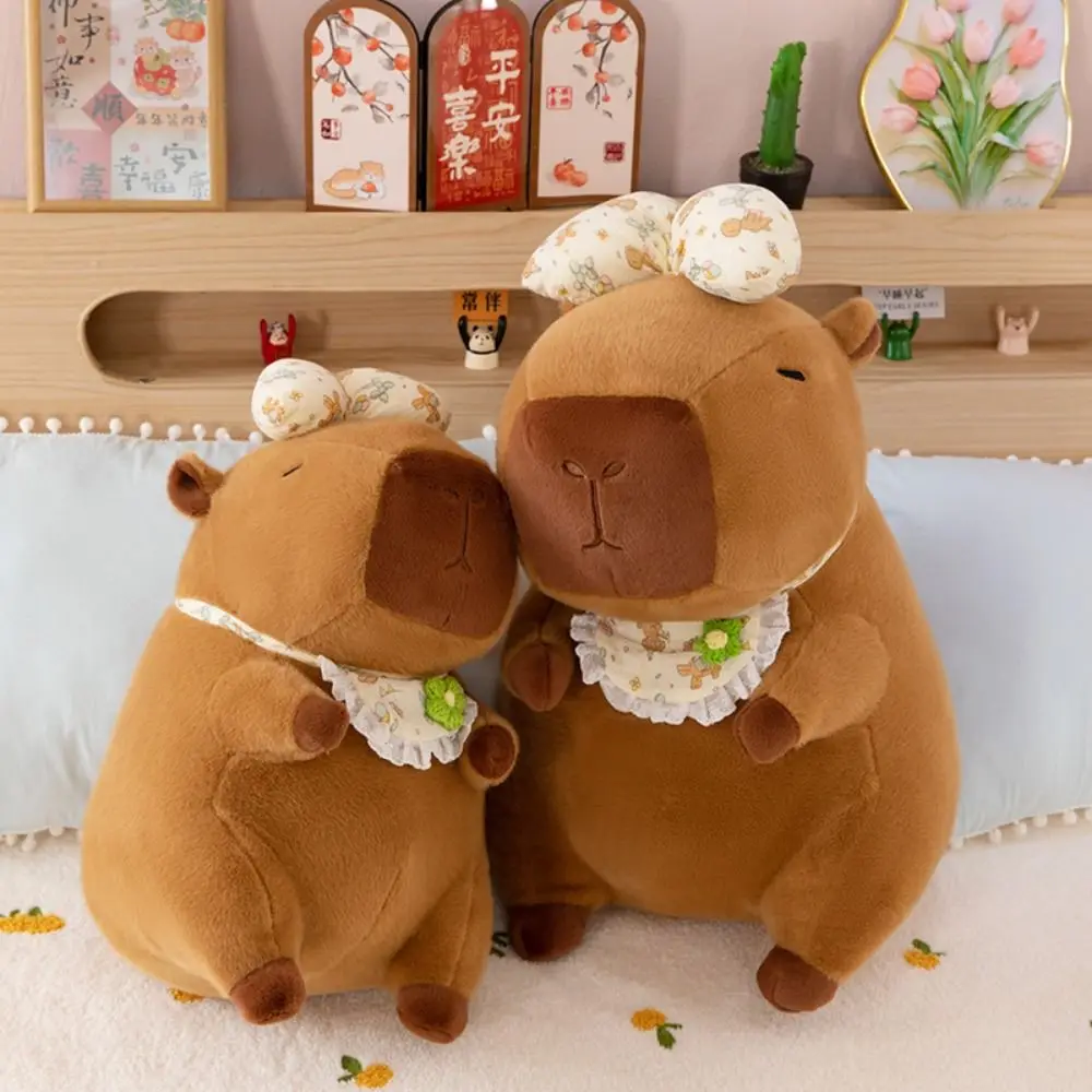 Kawaii Bow Capybara Plush Doll Bib Fluffy Capybara Plush Toy Soft Cartoon Capibara Fluffty Doll Birthday Gift
Kawaii Bow Capybara Plush Doll Bib Fluffy Capybara Plush Toy Soft Cartoon Capibara Fluffty Doll Birthday Gift