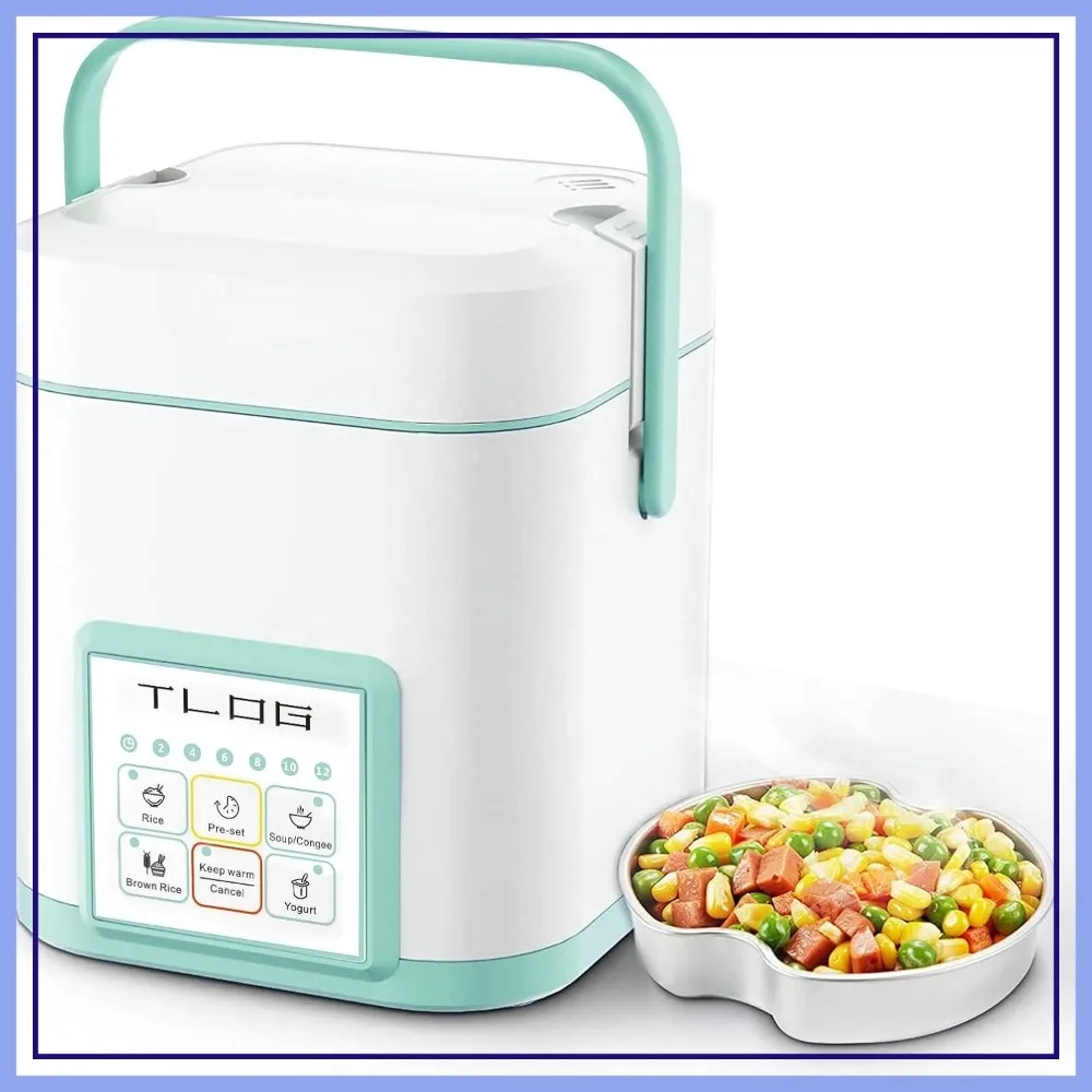 Mini Rice Cooker 2.5 Cups Uncooked, 1.2L Portable Ceramic Coating Rice Maker for 1-3 People, Food Steamer & Multi-Cooker
Mini Rice Cooker 2.5 Cups Uncooked, 1.2L Portable Ceramic Coating Rice Maker for 1-3 People, Food Steamer & Multi-Cooker