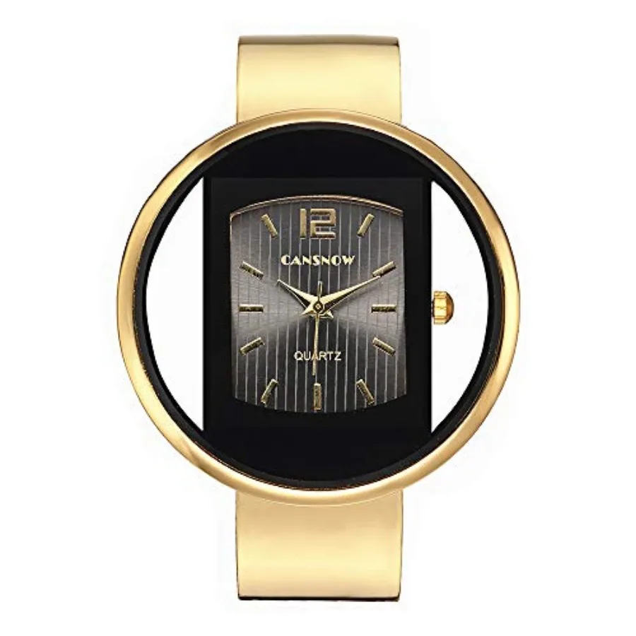 Women Creative Watches Cuff Bangle Bracelet Analog Quartz Wrist Watches Gold
Women Creative Watches Cuff Bangle Bracelet Analog Quartz Wrist Watches Gold