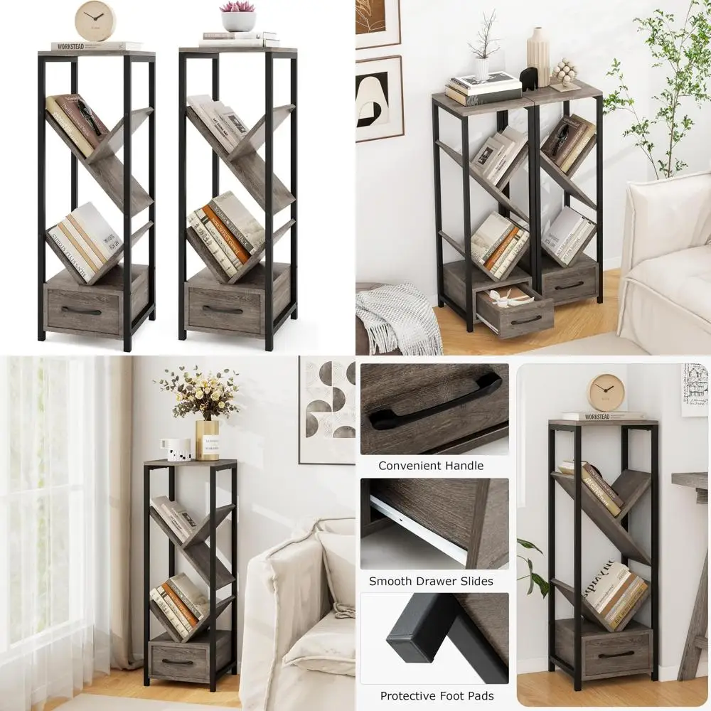 4-Tier Wooden Floor Standing Bookcase Set, Storage Organizer Shelves for Books and Magazines, Modern Home Decor
4-Tier Wooden Floor Standing Bookcase Set, Storage Organizer Shelves for Books and Magazines, Modern Home Decor