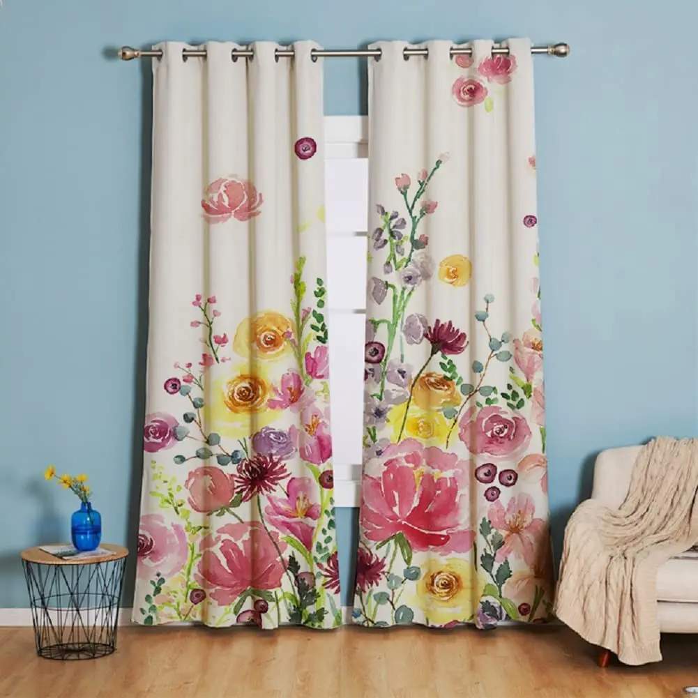 Floral Botanical Curtains Panel for Living Room, Darkening Flowers Print, Vintage Window Curtain, Drapes with Grommet
Floral Botanical Curtains Panel for Living Room, Darkening Flowers Print, Vintage Window Curtain, Drapes with Grommet