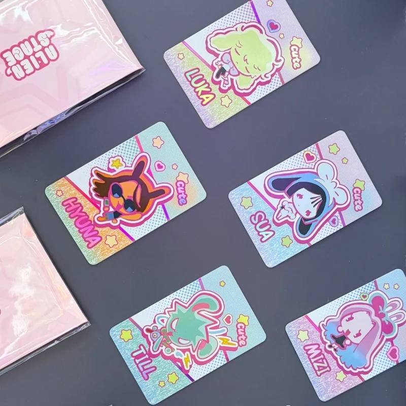 Лидер продаж, карточные костюмы серии Alien Stage Rabbit A - лазерные голографические карты Luka/Ivan/Sua/Till/Mizi/Hyuna, периферийные устройства в подарок
Лидер продаж, карточные костюмы серии Alien Stage Rabbit A - лазерные голографические карты Luka/Ivan/Sua/Till/Mizi/Hyuna, периферийные устройства в подарок