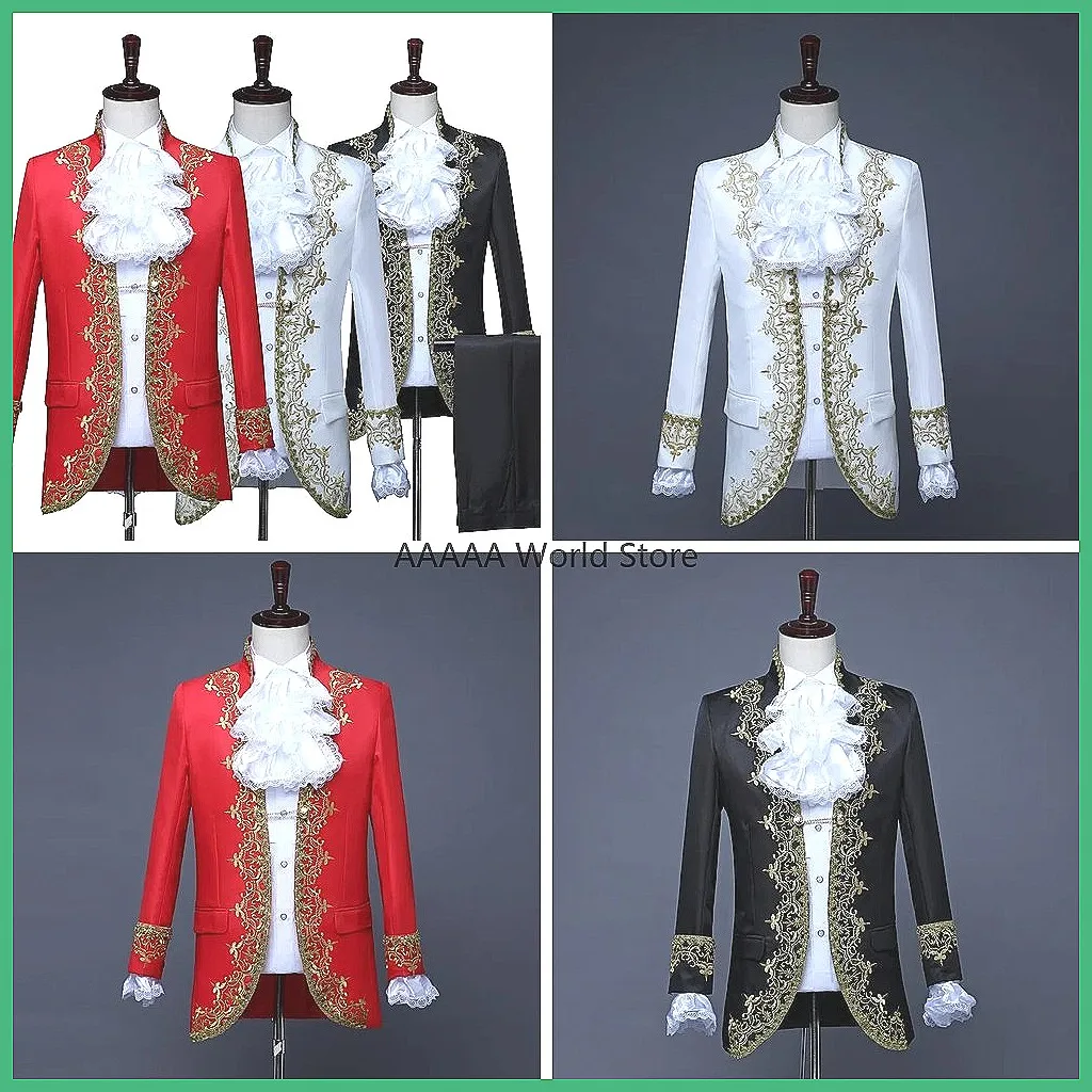 Medieval Prince Costume for Men, Victorian Edward Stage Performance Suit, King Christmas Costume
Medieval Prince Costume for Men, Victorian Edward Stage Performance Suit, King Christmas Costume