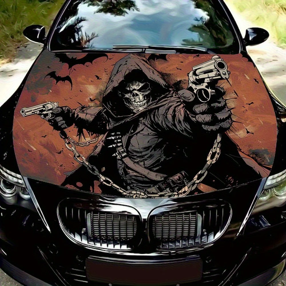 Double-gun Reaper Car Hood Wrap Colorful Vinyl Sticker For Trucks, Decorative Bonnet Graphics And Auto Accessories,Waterproof An
Double-gun Reaper Car Hood Wrap Colorful Vinyl Sticker For Trucks, Decorative Bonnet Graphics And Auto Accessories,Waterproof An