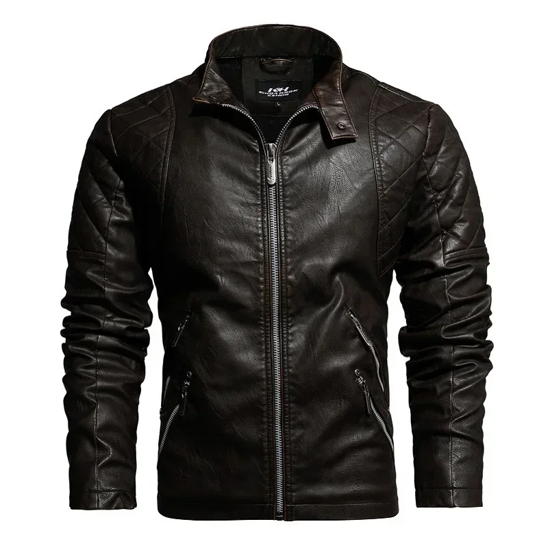 Men Fashion Leather Jacket Men's Spring Outdoor Casual Motor Biker PU Leather Jacket Men Autumn Motor Slim Fleece Jacket Coat
Men Fashion Leather Jacket Men's Spring Outdoor Casual Motor Biker PU Leather Jacket Men Autumn Motor Slim Fleece Jacket Coat