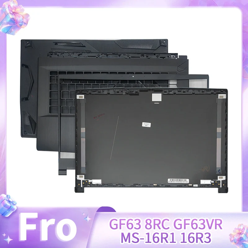 New Laptop Replace Cover For GF63 8RC 8RD GF63VR MS-16R1 16R3 16R4 16R5 16R8 WF65 LCD Back Cover Front Bezel Hinges Hingecover
New Laptop Replace Cover For GF63 8RC 8RD GF63VR MS-16R1 16R3 16R4 16R5 16R8 WF65 LCD Back Cover Front Bezel Hinges Hingecover