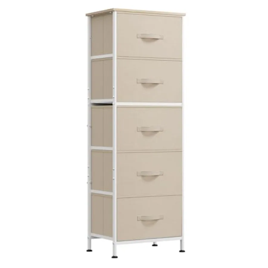 Fabric Dresser, 5-Drawer Tall Dressers for Bedroom, Storage Dresser Organizer with Fabric Bins, Wood Top, Sturdy Steel Frame, C
Fabric Dresser, 5-Drawer Tall Dressers for Bedroom, Storage Dresser Organizer with Fabric Bins, Wood Top, Sturdy Steel Frame, C