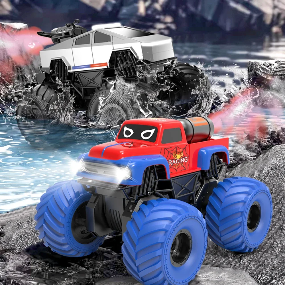 Внедорожник 2,4G, амфибия, функция распыления выпускных газов, подходит для игр в помещении и на открытом воздухе
Внедорожник 2,4G, амфибия, функция распыления выпускных газов, подходит для игр в помещении и на открытом воздухе