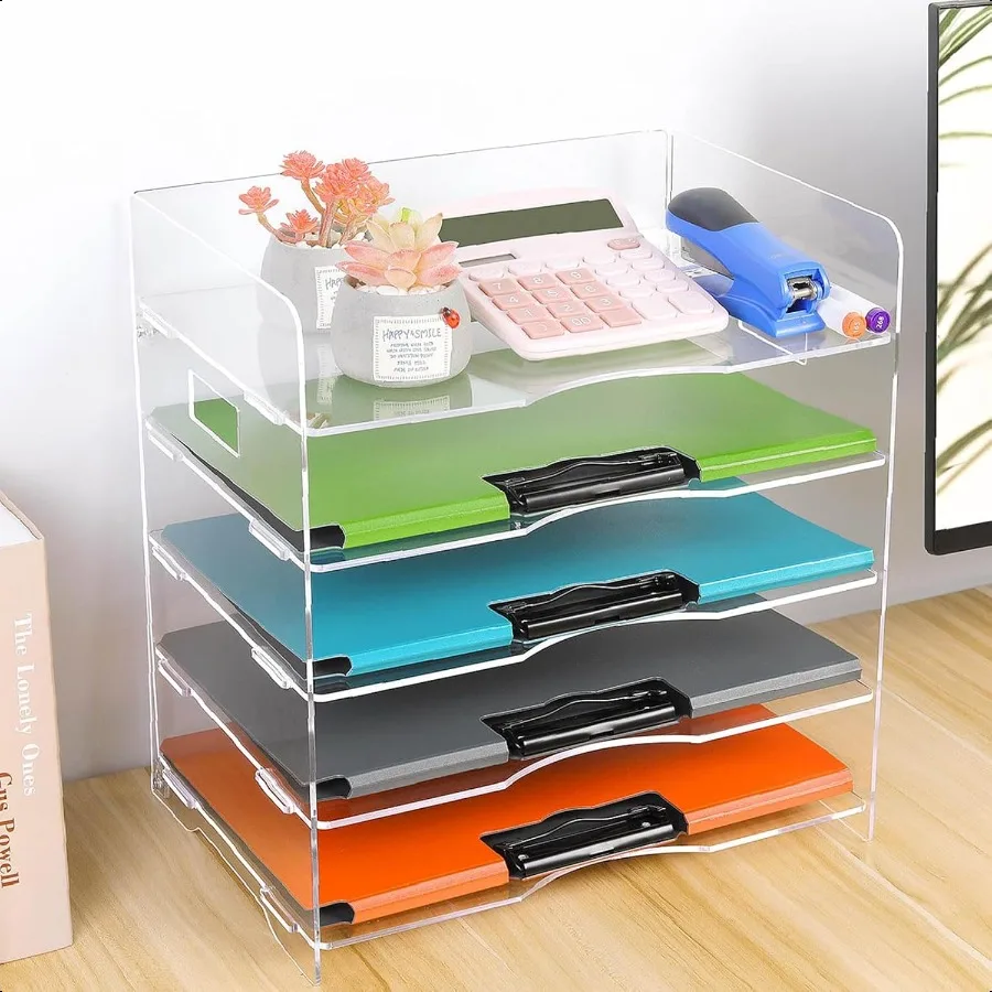 Durable Acrylic File Holder for Office and Home Stackable File Trays Mail Paper Organizer
Durable Acrylic File Holder for Office and Home Stackable File Trays Mail Paper Organizer