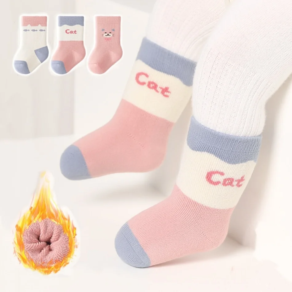 3Pairs/Set Winter Newborn Baby Socks For Girls Boys Casual Cartoon Thick Warm Kids Home Outdoors Boneless Towel Socks 0-3Years
3Pairs/Set Winter Newborn Baby Socks For Girls Boys Casual Cartoon Thick Warm Kids Home Outdoors Boneless Towel Socks 0-3Years