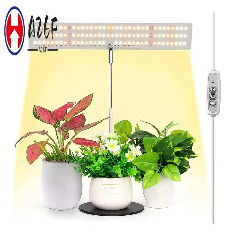 A26F-Grow Light Полный спектр светодиодный светильник для выращивания растений с регулируемой высотой лампы для выращивания растений, с автоматическим таймером включения/выключения 4H/8H/12H
A26F-Grow Light Полный спектр светодиодный светильник для выращивания растений с регулируемой высотой лампы для выращивания растений, с автоматическим таймером включения/выключения 4H/8H/12H