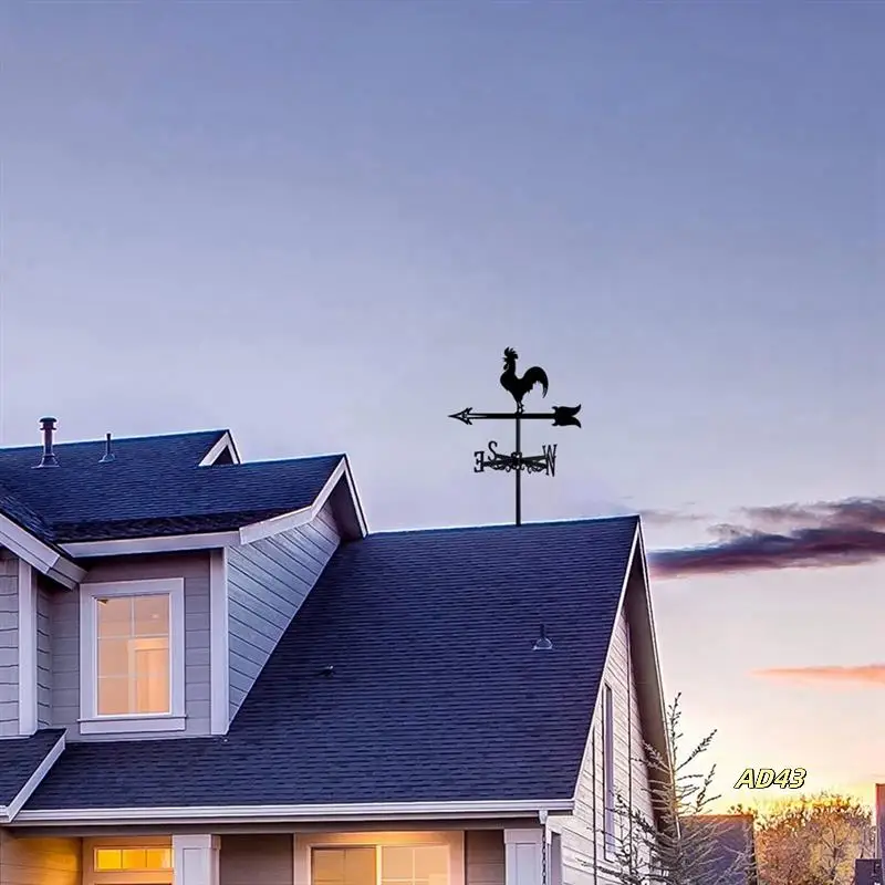 2X Rooster Weather Vane - Retro Cockerel Weathervane Silhouette - Decorative Wind Direction Indicator For Outdoor
2X Rooster Weather Vane - Retro Cockerel Weathervane Silhouette - Decorative Wind Direction Indicator For Outdoor