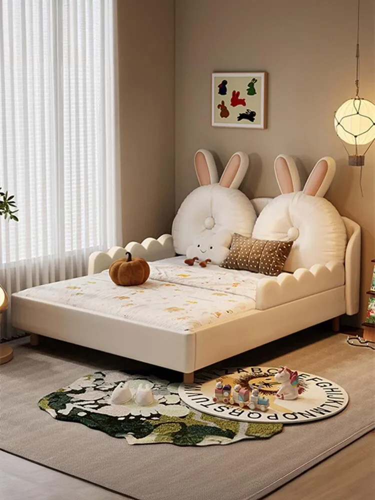 Rabbit Children's Bed Girl Princess Bed 1.35 Guardrail Solid Wood Teen Bedroom Single Sister Pink Girl Bed
Rabbit Children's Bed Girl Princess Bed 1.35 Guardrail Solid Wood Teen Bedroom Single Sister Pink Girl Bed