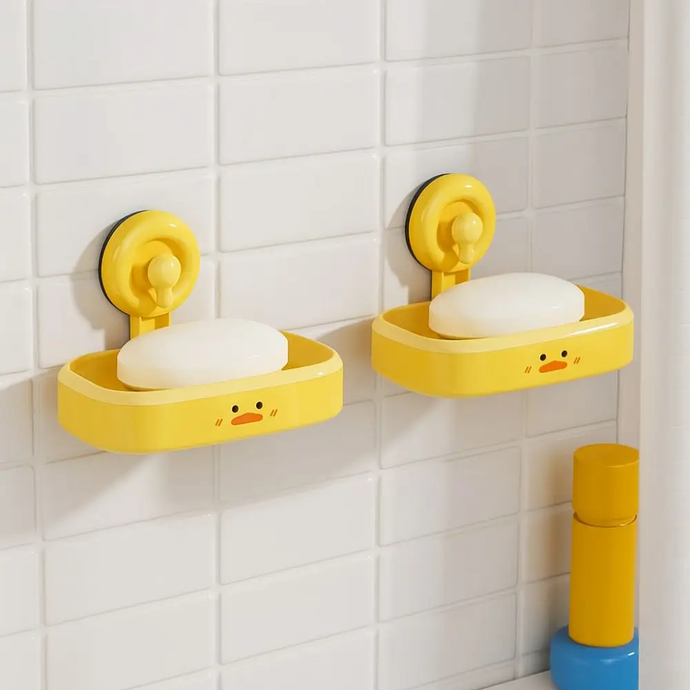 Space Saving Wall Mounted Suction Cup Soap Box Cartoon Duck Plastic Soap Storage Rack Cute Soap Container Tray Household
Space Saving Wall Mounted Suction Cup Soap Box Cartoon Duck Plastic Soap Storage Rack Cute Soap Container Tray Household