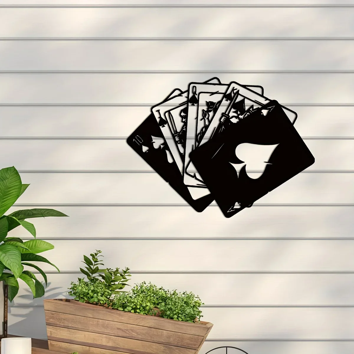 CIFBUY Decoration Modern Metal Wall Hanging Art Decoration Poker Theme Pattern Suitable for Bathroom Home Office Wall Mounted De
CIFBUY Decoration Modern Metal Wall Hanging Art Decoration Poker Theme Pattern Suitable for Bathroom Home Office Wall Mounted De