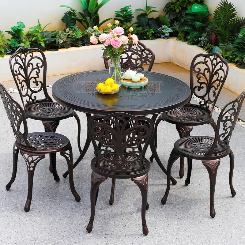 Европейский стиль, бронзовая литая алюминиевая уличная мебель, стул и стол, бистро, балкон, 2 + 1 садовый набор
Европейский стиль, бронзовая литая алюминиевая уличная мебель, стул и стол, бистро, балкон, 2 + 1 садовый набор