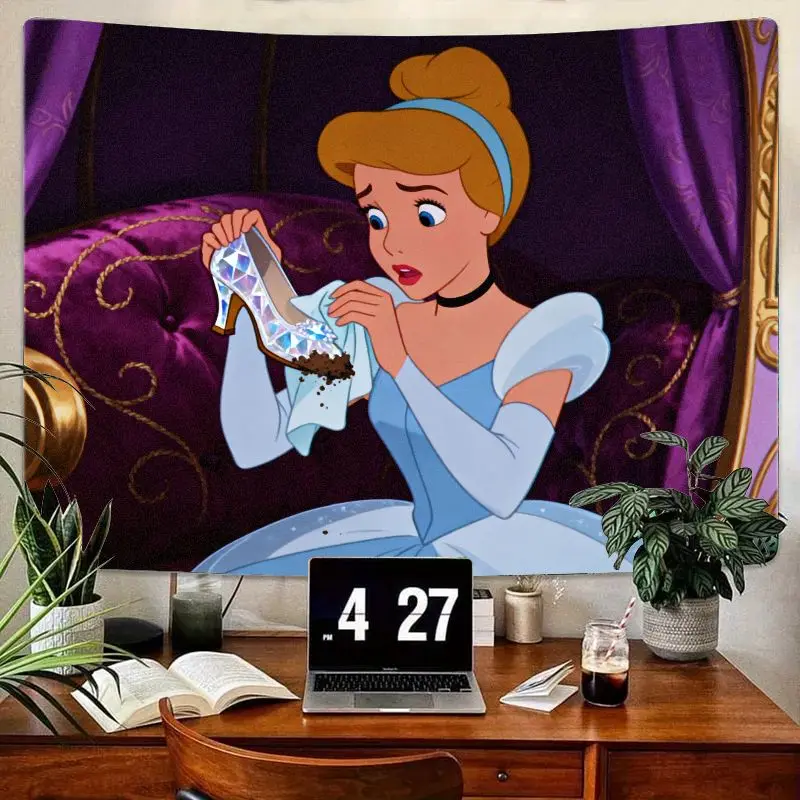 1PC Disney Cinderella Dirty Slipper Tapestry, Kawaii Princess Fairytale Wall Art, Modern Polyester Bedroom Decor Gift for Girls
1PC Disney Cinderella Dirty Slipper Tapestry, Kawaii Princess Fairytale Wall Art, Modern Polyester Bedroom Decor Gift for Girls