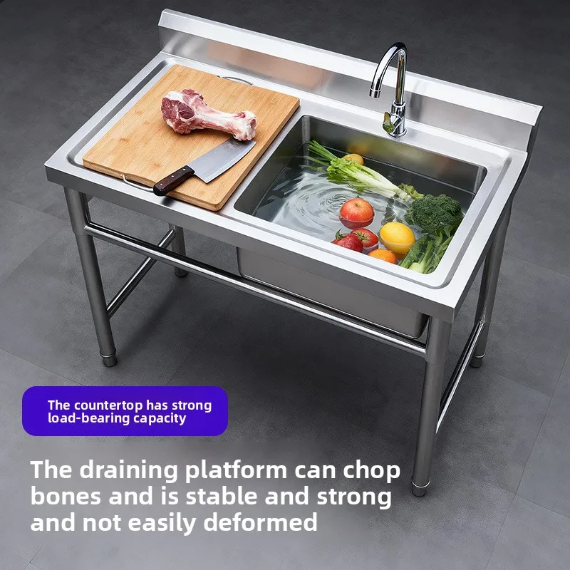 Stainless Steel Kitchen Sink Bracket Double Basin Large Capacity Easy Clean Durable Kitchen Prep Station Stainless Steel Sink
Stainless Steel Kitchen Sink Bracket Double Basin Large Capacity Easy Clean Durable Kitchen Prep Station Stainless Steel Sink