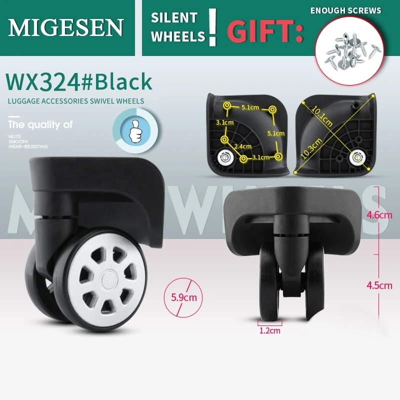 Trolley Suitcase Wheel Accessories Universal Wheel Travel Boarding Case Wear-Resistant 360-Degree Wear-Resistant Two-Way Wheel
Trolley Suitcase Wheel Accessories Universal Wheel Travel Boarding Case Wear-Resistant 360-Degree Wear-Resistant Two-Way Wheel