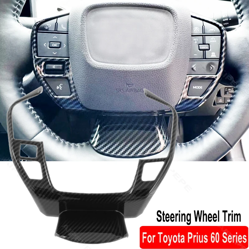 For Toyota Prius 60 Series 2023 2024 ABS Carbon Fiber Car Steering Wheel Trim Control Button Frame Cover Interior Accessories
For Toyota Prius 60 Series 2023 2024 ABS Carbon Fiber Car Steering Wheel Trim Control Button Frame Cover Interior Accessories