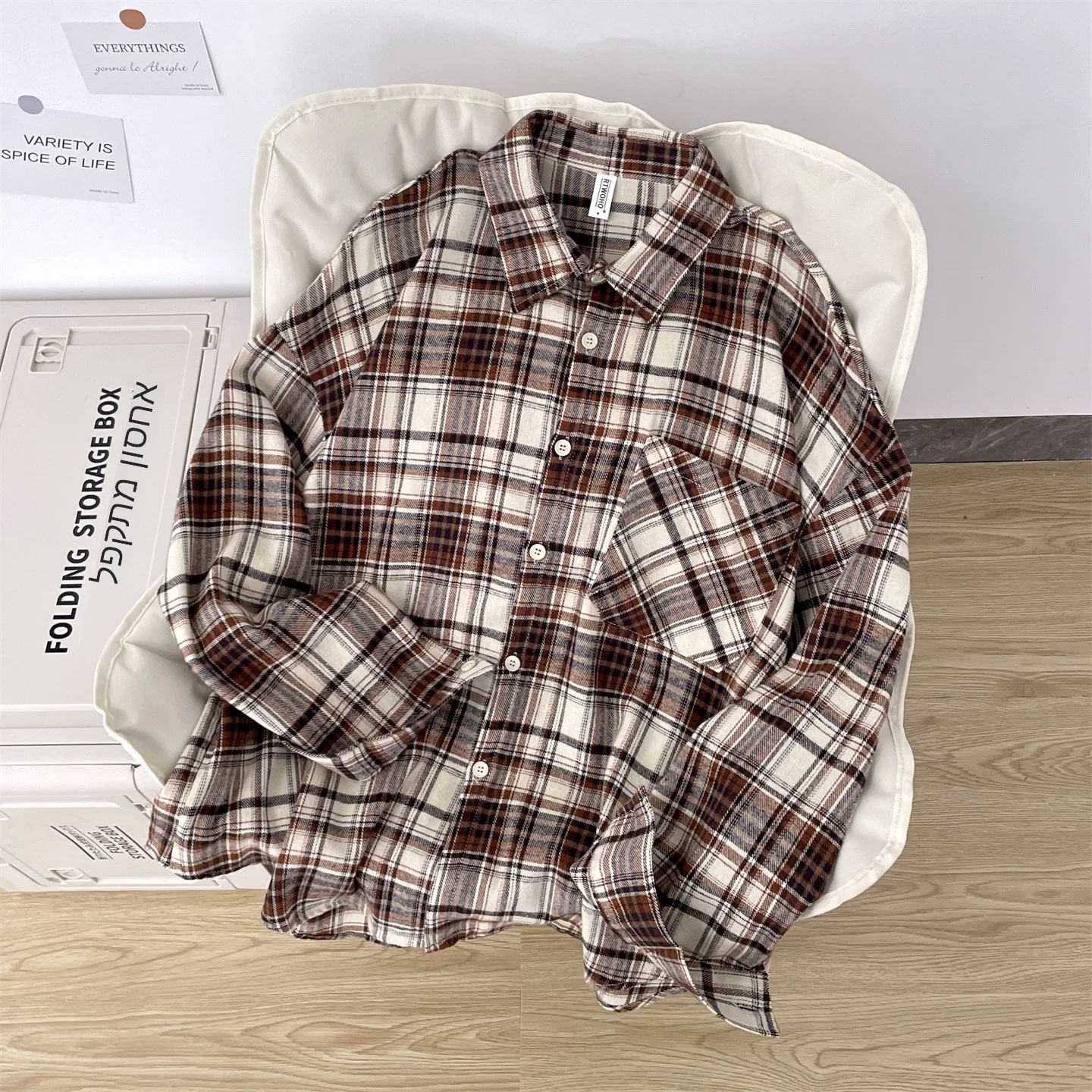 Retro Japanese Style Pure Cotton Casual Plaid Shirt Men's Spring Autumn Loose Long Sleeve Student Outerwear Coat
Retro Japanese Style Pure Cotton Casual Plaid Shirt Men's Spring Autumn Loose Long Sleeve Student Outerwear Coat