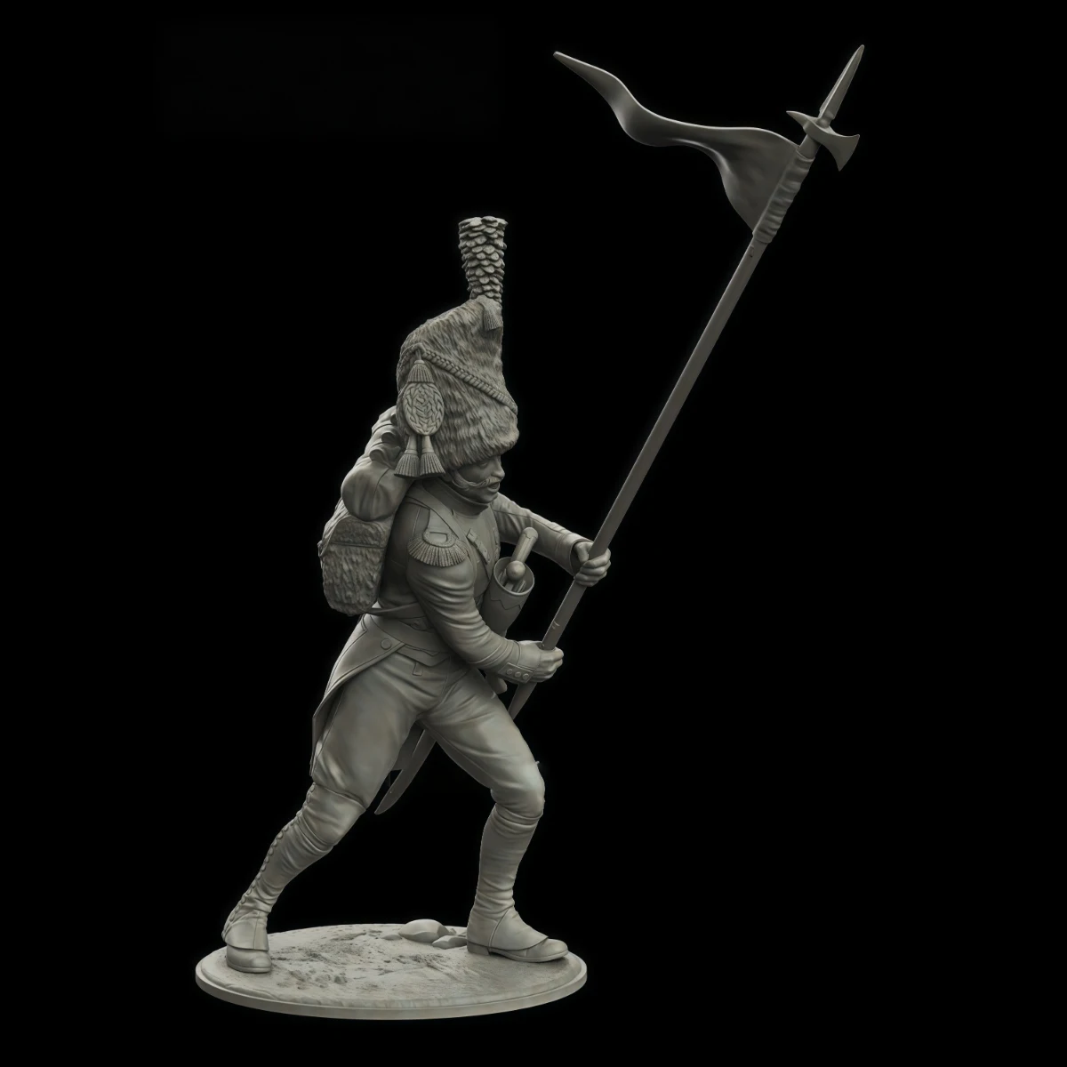 75MM resin unpainted model kit, unassembled and unpainted French Infantry Regiment 2nd Eagle Standard Bearer GK, 1836R
75MM resin unpainted model kit, unassembled and unpainted French Infantry Regiment 2nd Eagle Standard Bearer GK, 1836R