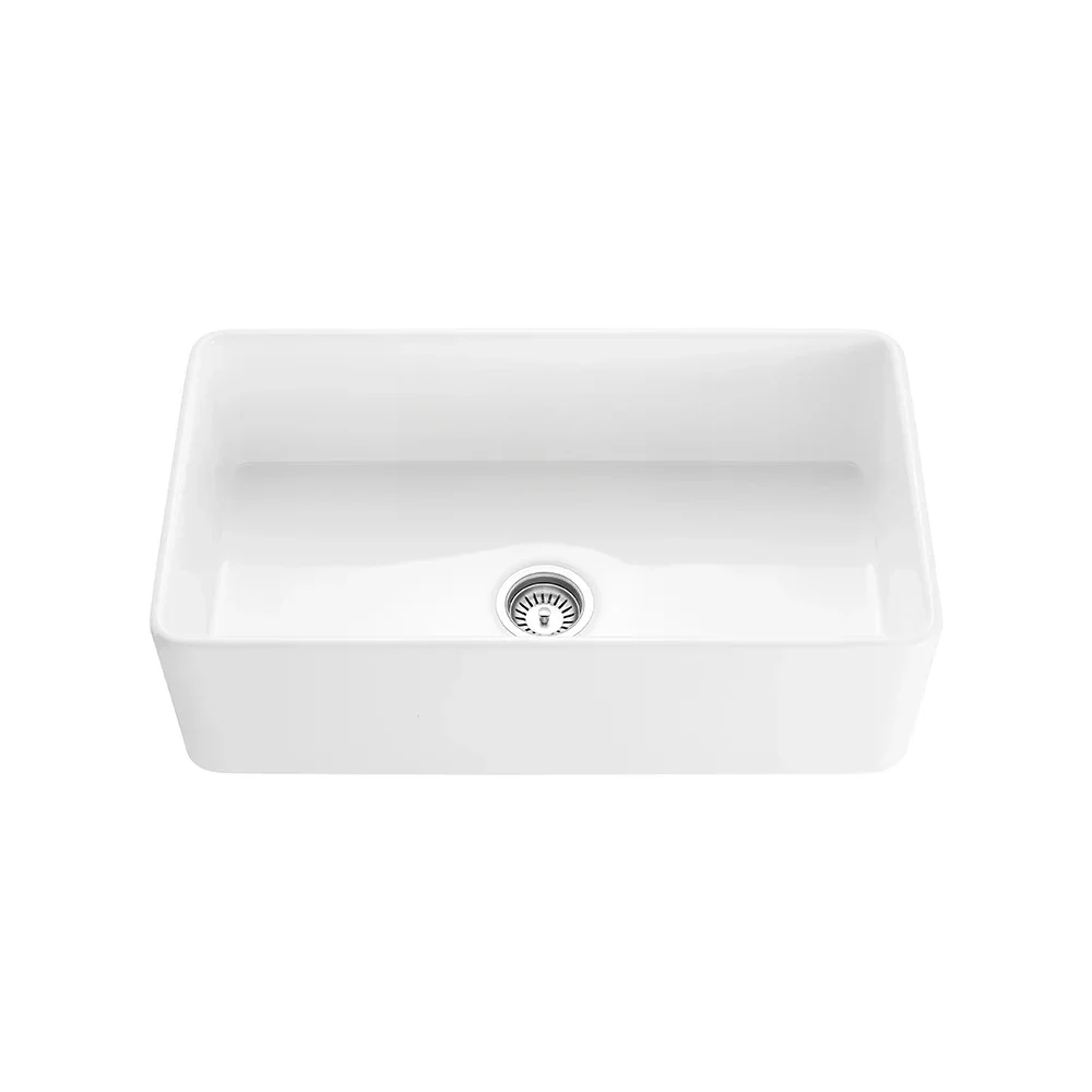 Luxury Modern 30" 33" 36 inch Farmhouse Rectangular Single Bowl Glossy White Fireclay Ceramic Apron Front Large Kitchen Sinks
Luxury Modern 30" 33" 36 inch Farmhouse Rectangular Single Bowl Glossy White Fireclay Ceramic Apron Front Large Kitchen Sinks