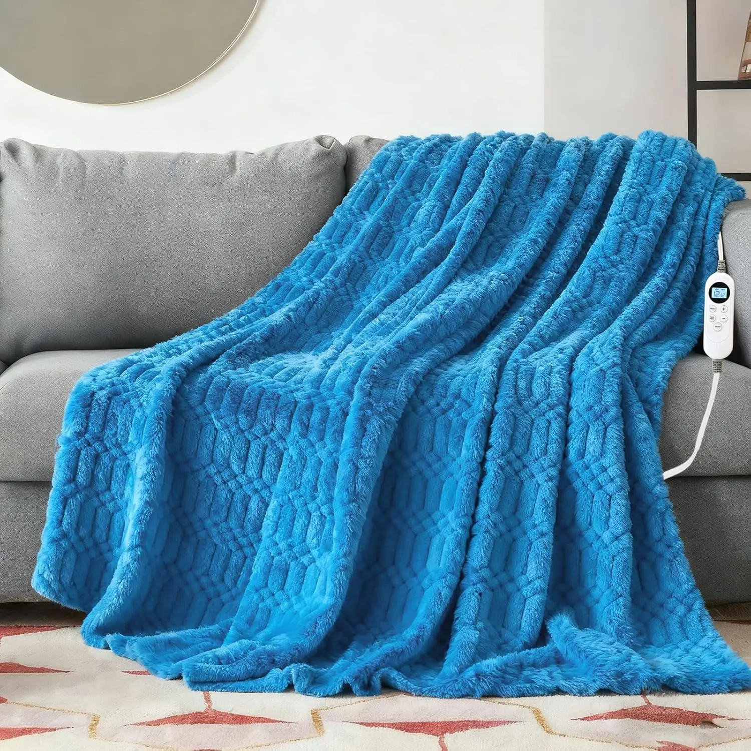 Electric Flannel Heated Throw Blanket, 50x60 Inches, 12 Heat Levels & Auto Shut Off, Machine Washable
Electric Flannel Heated Throw Blanket, 50x60 Inches, 12 Heat Levels & Auto Shut Off, Machine Washable
