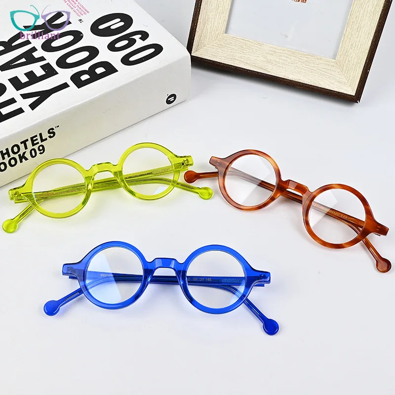 Japanese Retro Round Artistic Acetate Eyeglass Frame for Men and Women Can Be Paired with Height Prescription Glasses for Myopia
Japanese Retro Round Artistic Acetate Eyeglass Frame for Men and Women Can Be Paired with Height Prescription Glasses for Myopia