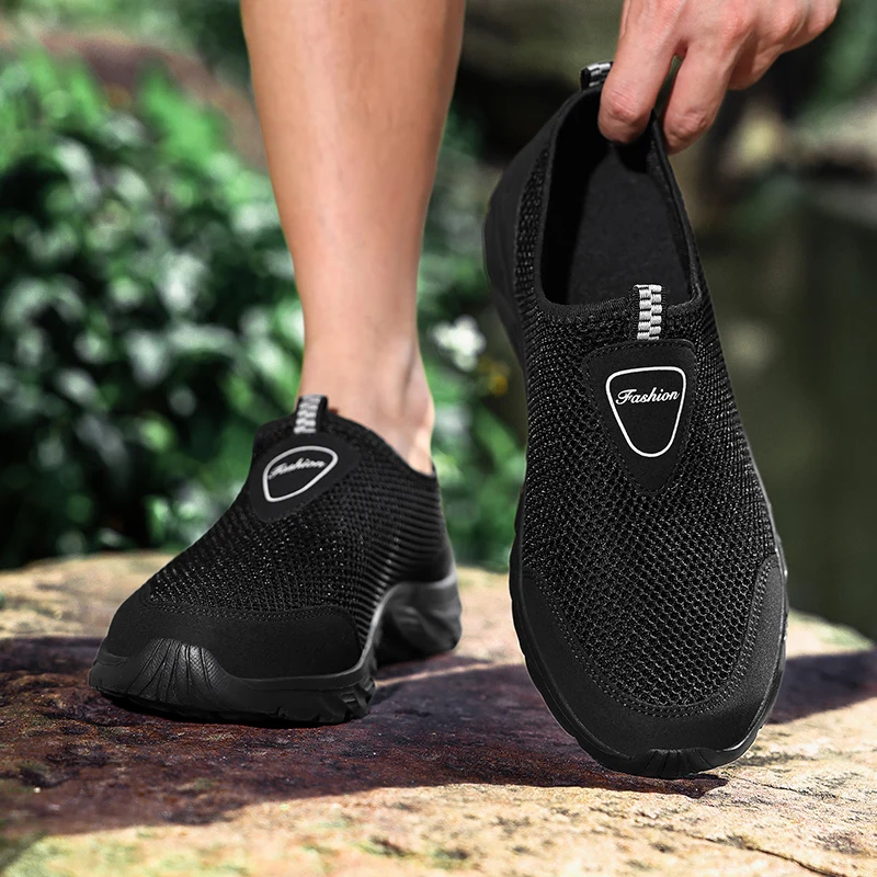 Plus size 39- 48 Summer Men Half Slippers Lightweight Casual Shoes Outdoor Male Flat Slippers Anti-slip Mesh Slip on Loafers
Plus size 39- 48 Summer Men Half Slippers Lightweight Casual Shoes Outdoor Male Flat Slippers Anti-slip Mesh Slip on Loafers