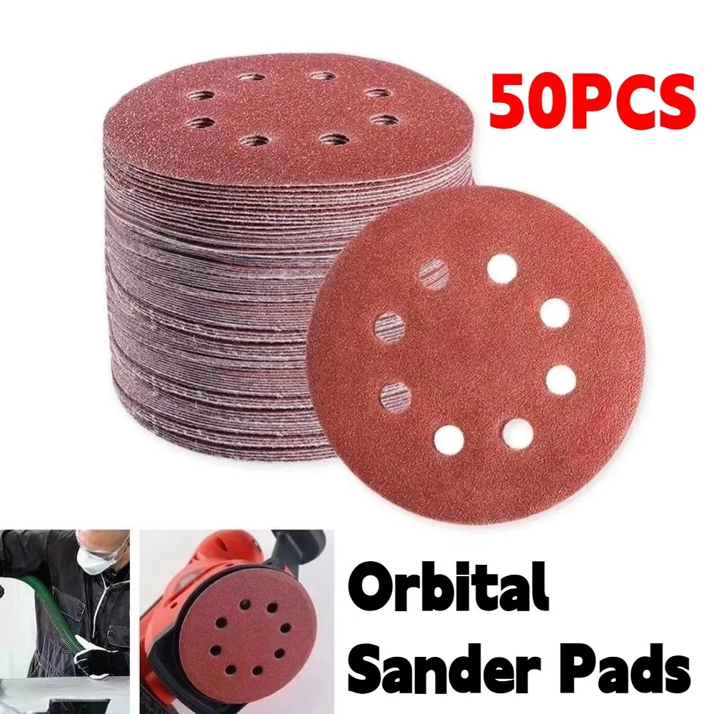 50Pcs Round Sand Paper 8 Holes 40-200 Grit Interface Grinding Pad Reusable Anti-static Orbital Sander Pads
50Pcs Round Sand Paper 8 Holes 40-200 Grit Interface Grinding Pad Reusable Anti-static Orbital Sander Pads