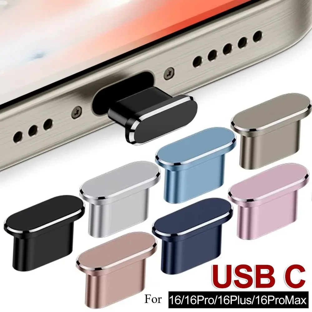 2Pcs Metal Dust Plug for IPhone 17 Pro Max AIR 16 Plus 15 Phone Type C Charging Port Protector Cover Cap with Cleaning Brush
2Pcs Metal Dust Plug for IPhone 17 Pro Max AIR 16 Plus 15 Phone Type C Charging Port Protector Cover Cap with Cleaning Brush